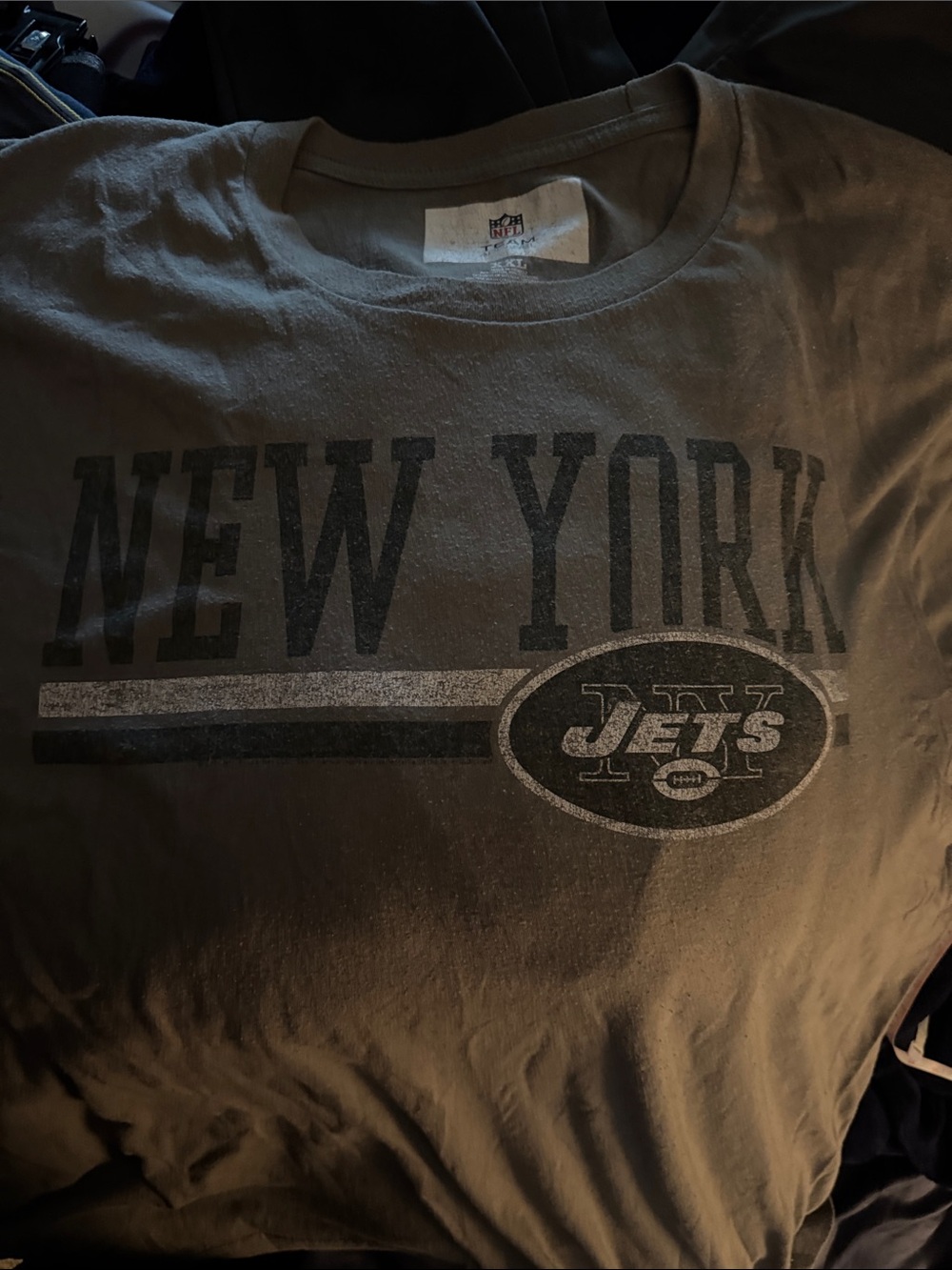 New York Jets Short Sleeve Crew Tee - Olive